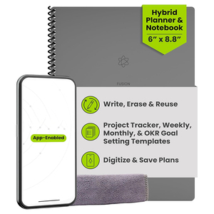 Cuaderno Planificador con Encuadernación en Espiral, Diseño de Cubierta Impermeable, Utiliza Papel Ecológico Reutilizable - Product Image 1