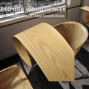Greenland LINGFENG Eco-Friendly European Design Natural American <strong>Red</strong> Oak <strong>Wood</strong> <strong>Veneer</strong> Sliced Cut Smooth Texture DIY Craft - Product Image 2