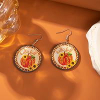 Bestverkochte klassieke unisex oorbellen met fruitmotief, van legering, geschikt voor Europa, Amerika, Thanksgiving, Halloween, herfst en oogst.