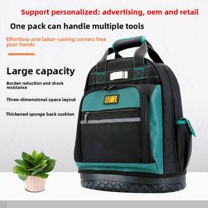 Sac à outils Oxford résistant à l'usure, double épaule, multifonctionnel, spécial électricien pour l'entretien des ascenseurs, sac portable - Product Image 3