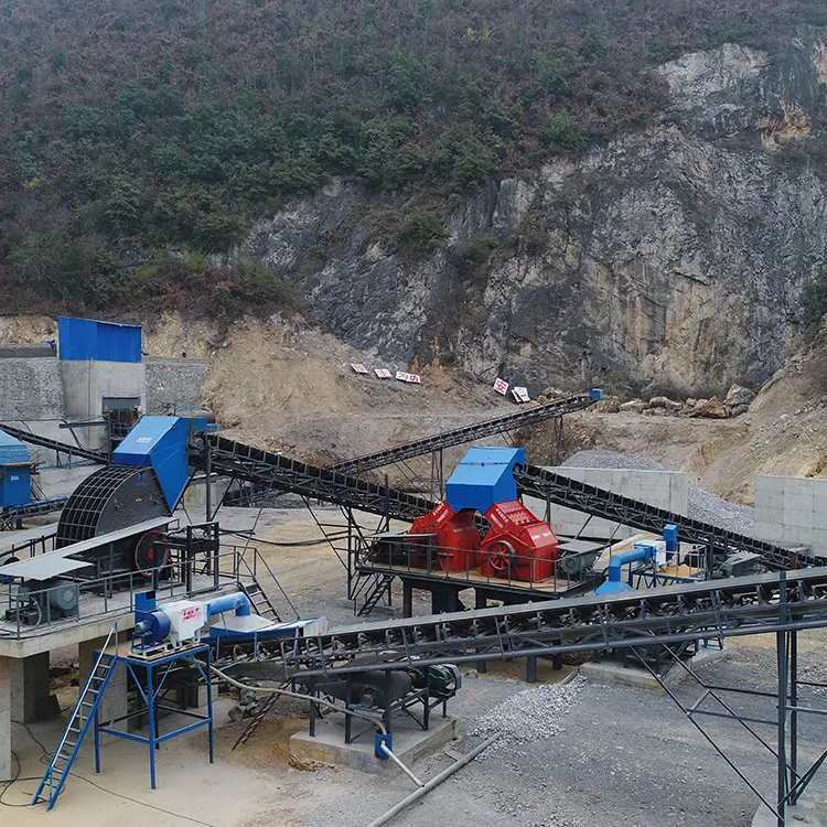 complete stone crusher machine factory price granite limestone gravel hammer mill crusher aggregate rock stone crushing plant