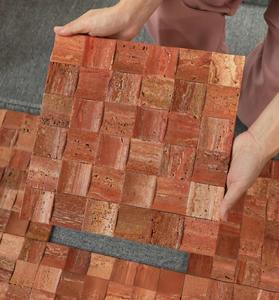 Piastrelle a Mosaico in <span class=keywords><strong>Travertino</strong></span> Rosso Naturale 3D Scanalate e Curvate per Rivestimento Pareti, Bagno, Doccia e Pavimento - Product Image 4