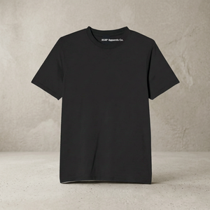ASAP Brand Economic & Budgeted <b>Black</b> Cotton Men T <b>Shirt</b> Crew Neck Short Sleeve <b>Tee</b> Custom Logo Casual Streetwear Tops for men - Product Image 2