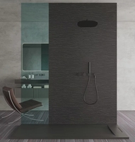 Receveur de douche en surface solide SMC sur mesure pour salle de bain, avec drain intégré, modèle 2026