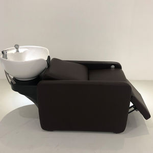 HaoYu Chaise de shampooing de salon moderne Lit Bol en céramique Lavage des cheveux Massage Poser Shampooing Chaise Lit avec évier de salon - Product Image 4