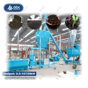 Industry Well-Known Complete Small Organic Dung Fertilizer Pellet Machine for Making Compost Pellet Pig,Horse,Animal Manure