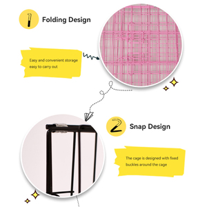 Grand Pliant Chien Chat Animalerie <span class=keywords><strong>Cages</strong></span> D'affichage <span class=keywords><strong>Cages</strong></span> En Fil De Fer Fantaisie pour Kitty Chiot Cage Pliable - Product Image 4