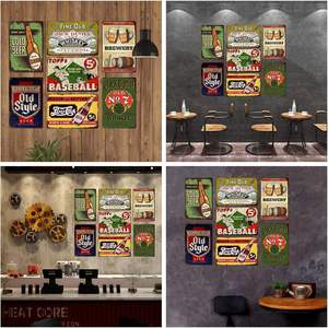 Plaque métallique publicitaire de bière vintage personnalisée, décoration murale pour bar, <span class=keywords><strong>garage</strong></span>, enseignes en étain pour moto, finition peinte numérique personnalisée - Product Image 6