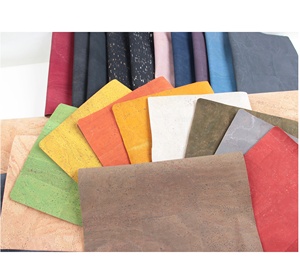 INFOCORK 45x30CM Tissu en <span class=keywords><strong>liège</strong></span> veiné importé du Portugal, <span class=keywords><strong>feuille</strong></span> <span class=keywords><strong>de</strong></span> cuir PU épaisse pour sacs (pièces aléatoires) - Product Image 5
