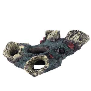 Abri pour crevettes en résine artificielle, accessoires d'aquarium, décoration de réservoir de poissons en forme de branche d'arbre, lot de 2 pièces, personnalisable - Product Image 1