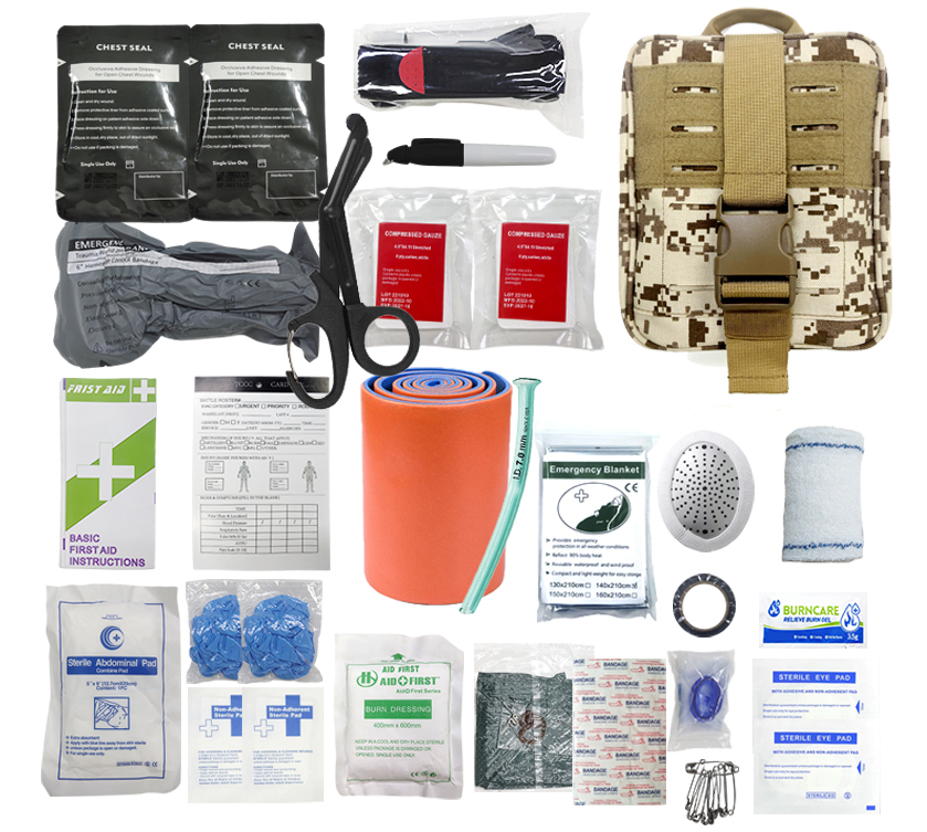 2024 Hot Sell Outdoor Hiking First Aid Kit Camping Homeuse Car Emergency Travel First Aid Kit