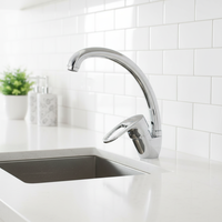 Meilleures ventes de robinet de lavabo de cuisine en alliage de zinc chaud et froid robinet de lavage à eau mélangée Big Bend