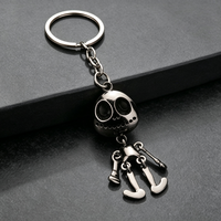 Porte-clés Squelette Articulé Bestseller, Breloques Vintage pour Sac, Cadeau d'Halloween