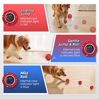 Balle lumineuse LED intelligente pour chien, design patte d'animal, rebondissante, interactive, auto-jeu, jouet électrique d'exercice pour animaux de compagnie OEM ODM