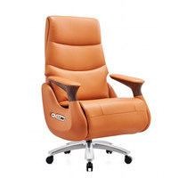 Fauteuil de bureau de direction en cuir de luxe, inclinable électriquement, avec fonction massage, ergonomique et réglable, pour vente en gros et OEM d'usine