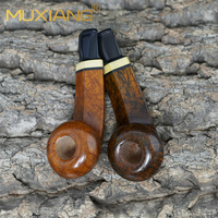 XIAOXIONG Usine En Gros Personnalisé Bois Longue Tige Tomate Pipes À Tabac Classique Nostalgie Briar Fumer Portable Réutilisable