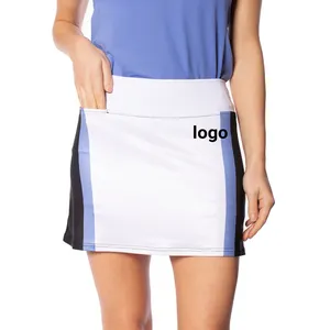 定制专业女性高尔夫裙带定制标志百褶网球裙自有品牌健身运动女裙2023
