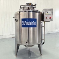 Machine à crème glacée dure en acier inoxydable avec pasteurisateur, 220V, pour lait et jus, fournie par l'usine