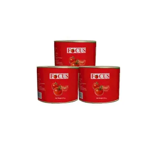 28-30% pâte de tomate brix 2200g, pâte de tomate en conserve doublement concentrée, pâte de tomate à ouverture facile