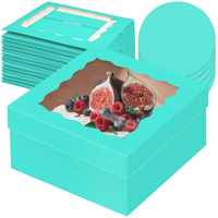 Boîtes en carton gaufrées personnalisées de luxe, écologiques, de qualité alimentaire, portables, auto-érectrices et recyclables pour gâteaux d'anniversaire