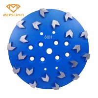 Plaque de disque de meulage diamant 10 pouces Premium 20 flèches