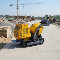 Mini-bétonnière sur chenilles en promotion – Machine à béton sur chenilles haute efficacité