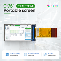 Module LCD TFT IPS portable intelligent et pratique de petite taille personnalisé pour usage industriel léger, résolution 80x160 320