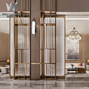 Moderna Mampara Divisoria de Acero Inoxidable 304 Cortada con Láser, para Decoración de Interiores de Restaurantes - Product Image 3