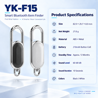 YK-F15 Smart Finder Tag Berfungsi dengan Apple Find My Global, Pelacak Kunci, Tas, dan Barang Bawaan, Penyimpanan Cloud WiFi, Baterai 12 Bulan, Peringatan Suara