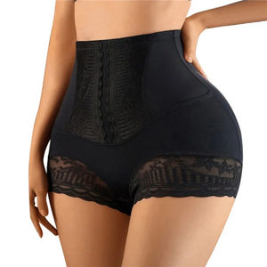Culotte Gainante Femme Taille Haute, sans Couture, <span class=keywords><strong>Short</strong></span> Amincissant avec Dentelle, Effet <span class=keywords><strong>Ventre</strong></span> <span class=keywords><strong>Plat</strong></span>, Lingerie Post-partum - Product Image 2