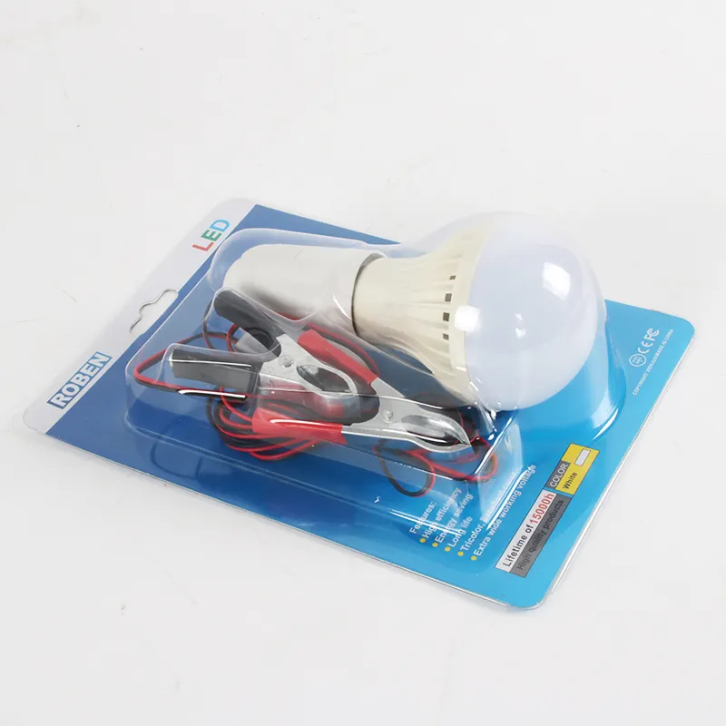 12v dc led light bulb e27 3w 5w 7w 9w 2m wire with clip bulb lights
