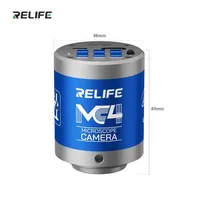 Cámara de Microscopio RELIFE MC4 4K HD, 8MP, Sensor CMOS de 1/2.7 Pulgadas, Salida Dual HDMI Tipo-C para Reparación de PCB de Teléfonos, Inspección de Placas Base