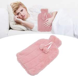 Bouillotte de 1L avec housse en flanelle pour soulager les crampes menstruelles, les douleurs au cou et aux épaules - Product Image 4