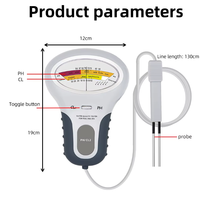 Testeur de pH et de chlore 2 en 1 pour tester la qualité de l'eau dans les piscines et les aquariums, prise en charge personnalisée OEM