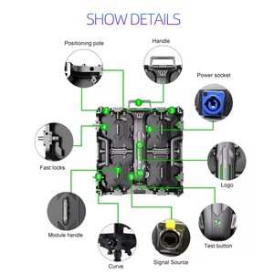 LED 스크린 모듈식 실내 대여 P2.976 P3.91 LED 디스플레이 500mm X 500mm LED 패널 콘서트 - Product Image 5