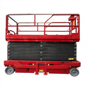 รถยกกรรไกรไฮดรอลิกไฟฟ้าแบบเคลื่อนที่ได้ พร้อมแท่นยกรถยนต์ สำหรับงานจัดตำแหน่ง ซ่อมบำรุง และขนย้ายในโรงงาน โกดัง และคลังสินค้า - Product Image 1