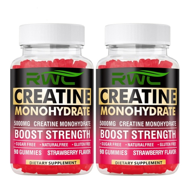 Monohydrate Creatine Gummies Natural Herbal Supplements Creatine Monohydrate Muscle Gummy 5000mg Creatine Gummies