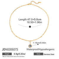 Collier en forme de fer à cheval de la série équestre Design 2025, tendance géométrique unisexe en acier inoxydable, bambou, luxe léger, transfrontalier