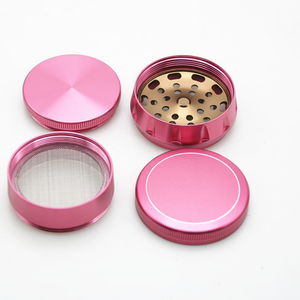 Nuevo Molinillo Magnético de Hierbas Secas de Aleación de Aluminio de 63 mm, de Alta Calidad, con Logotipo Personalizado, Color Puro, Forma Única, para Moler - Product Image 5