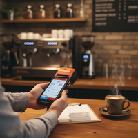 Mesin POS Android 14 Berkinerja Tinggi dengan Printer Thermal NFC 3GB+32GB OEM ODM untuk Restoran dan Ritel