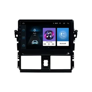 Android araç dvd oynatıcı oynatıcı TOYOTA VIOS YARIS için 2013 2014 2015 2016 10 inç navigasyon araba radyo stereo