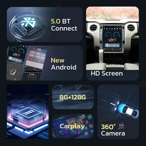 13 "วิทยุติดรถยนต์สำหรับโตโยต้าทุนดรา2014-2021แอนดรอยด์หน้าจอสัมผัสเครื่องเล่นวิดีโอมัลติมีเดียระบบ GPS นำทางแบบไร้สาย - Product Image 3