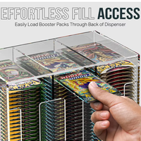 Distributeur de cartes à 3 emplacements pour Po Kemon TCG Yugiho Card Acrylic Booster Pack Dispenser Display Box