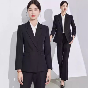 Women's Professional Suit Set Autumn Office Lady Full Sleeve Polyester Anti-Wrinkle Business Formal Wear - Product Image 2