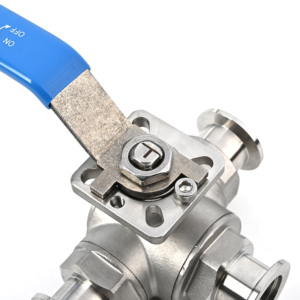 Valvola a Sfera Personalizzabile con Maniglia <span class=keywords><strong>KF</strong></span>/NW, Valvola a Sfera a 3 Vie in Acciaio Inox SS304 SS316L KF25/KF40/KF50 per Semiconduttori - Product Image 6