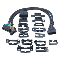 Câble séparateur OBD2 Y mâle vers femelle 16 broches J1962 Extension de diagnostic avec support de montage pour toutes les marques de voitures