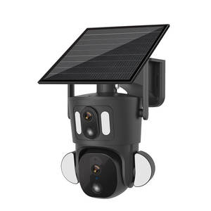 Caméra solaire Visian à double objectif, zoom 10x, surveillance extérieure sans fil avec détection de mouvement PIR et vision nocturne - Product Image 1