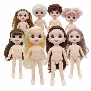 인형 및 액세서리 17cm BJD 인형 13 관절 인형 여러 색상 헤어 스타일 귀여운 신발 소녀 장난감