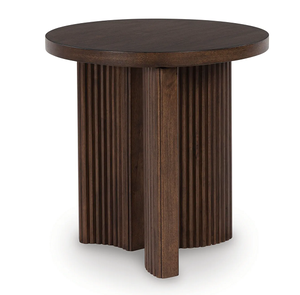 Table d'appoint en bois massif de qualité supérieure avec un design artistique sculpté à la main, élégante, durable, meuble en bois naturel - Product Image 1