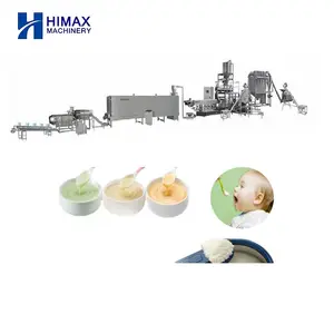 全自动双螺杆婴儿营养米粉生产线婴儿食品制造机